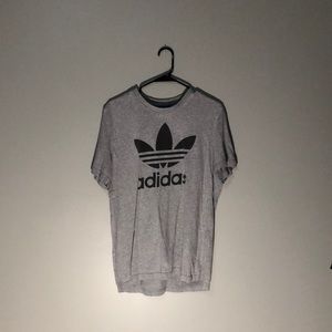 Adidas Grey Trefoil T Shirt